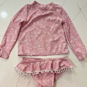 Feather 4 Arrow Pink Floral Swim Set